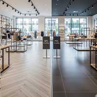 SPC & PVC Flooring in retail space interior